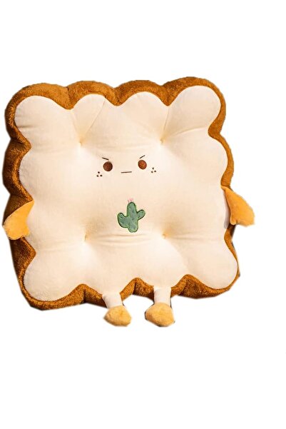 Arabest Cactus Cartoon Toast Seat Cushion, Thickened Non-Slip Chair Pad for O...