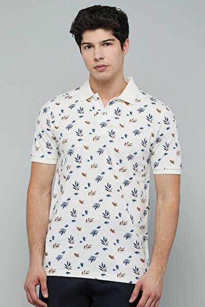 R&B Printed Polo T-Shirt with Short Sleeves