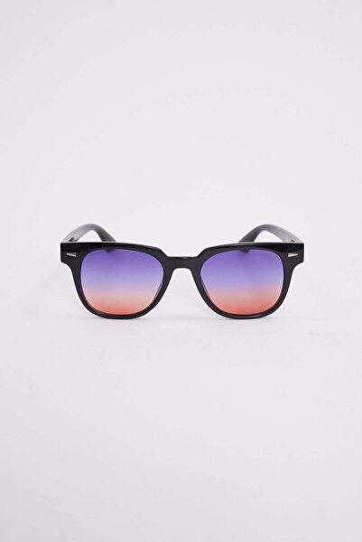 Tudors Unisex uv400 protection black frame colorful glass sunglasses