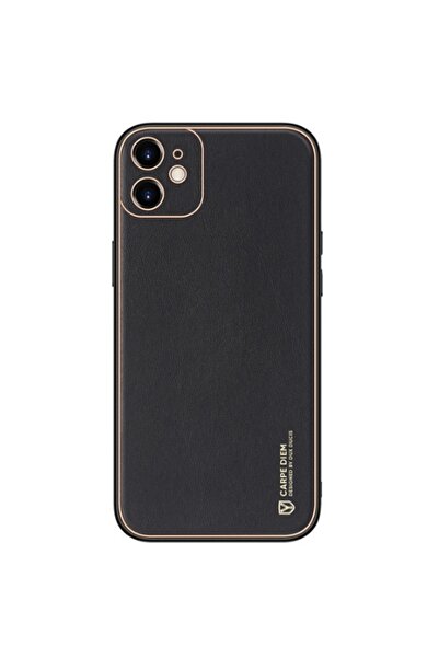 Dux Ducis Yolo Series Δερμάτινη θήκη για iPhone 12 Mini (Μαύρο)