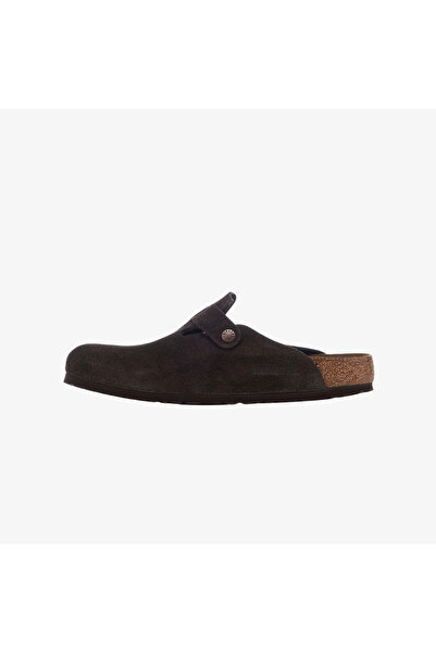 Birkenstock Бостън мека стелка за обувки от велур "Мока"
