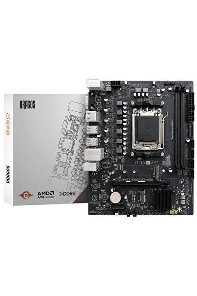 DRAGOS B650 D5 AM5 DDR5 6000MHz,1x PCIe 4.0 M.2, SATA, USB 3.2, HDMI, DP, 2.5...