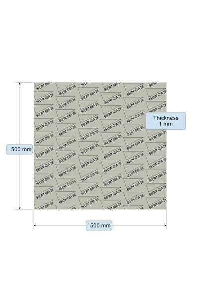 MONTERO Placă de etanșare Clingherit, BELPA CSA 28, dimensiuni 500x500 mm, grosime 1 mm