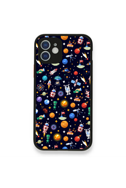 Other Apple iPhone 12 Small planets Black Glossy Θήκη