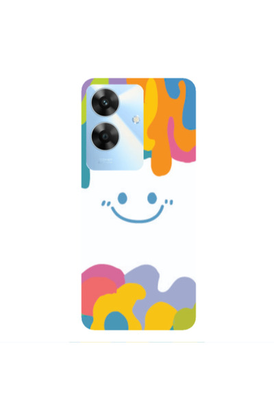 Other Realme Note 60 Oil Paint Smile Transparent Silicone TPU Θήκη