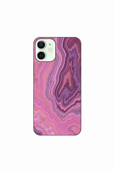 OEM Husa compatibila cu Apple iPhone 12 Mini Silicon Gel Tpu Model Pink Quart...
