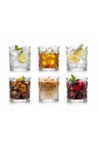 Delisoga Set de 6 pahare premium din sticlă Delisoga, ideale pentru whisky, c...