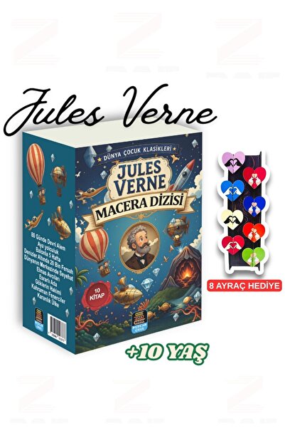 Mercan Okul Yayınları Jules Verne Adventure Series (10 Books) +10 Years Old, ...
