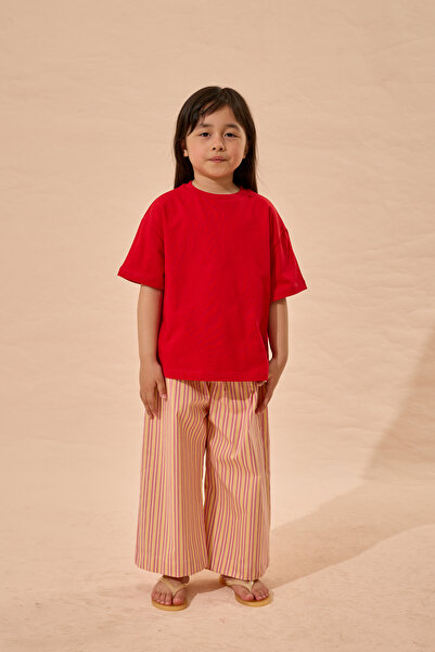 Fahhar Kids Tricou Basic Oversize Roșu