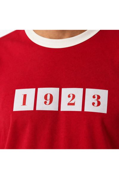TFF BİSİKLET YAKA 1923 BASKILI KIRMIZI T-SHİRT