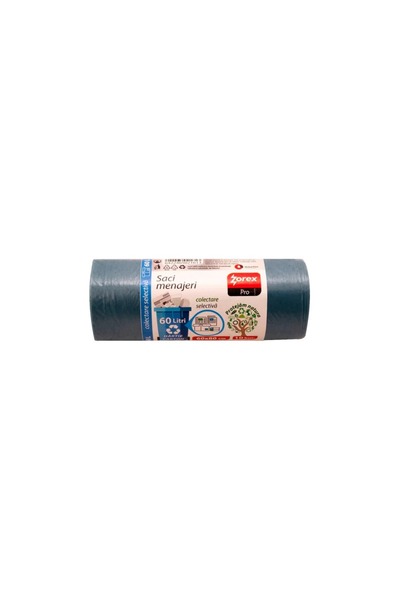 ZOREX Saci colectare selectiva, albastru, Zorex, 60L, 10/rola, pret pentru 50...