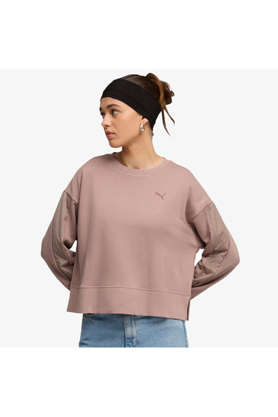 Puma Tricou cu guler rotund relaxat HER