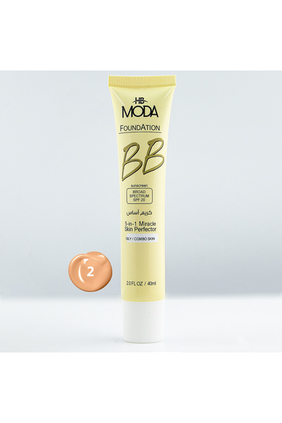 Moda Beauty Bb Moda Beauty Foundation Cream - 5-Function Protection and Hydra...