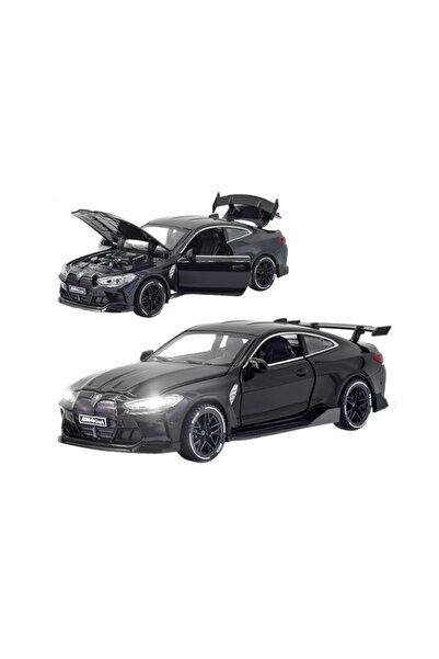 PlayFun Mașinuță Metal Die-Cast BMW M4 1:24 Lumini LED Sunete Portiere Mobile...