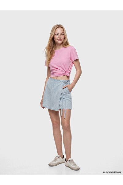 LC Waikiki YK PLUS FARKIYLA Fustă scurtă din denim cu croială standard
