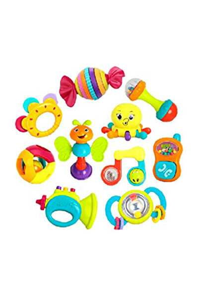 PlayFun Set Bebeluș Jucărie Senzorială Sunete Muzicale Interactiv Colorat Cad...