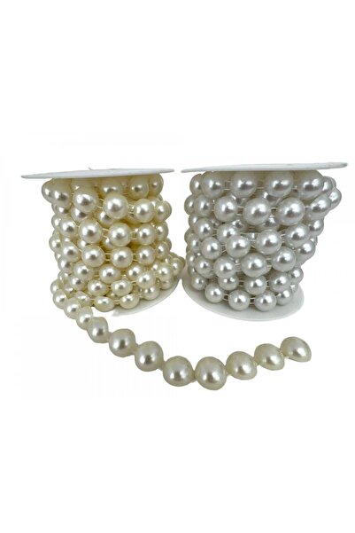 OEM Half Pearl Bead String 14 Mm Cream