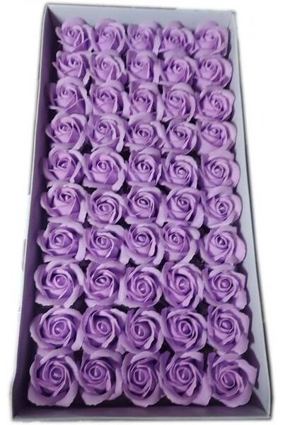 OEM Trandafiri De Sapun Premium Parfumati 5cm 50cap Light Purple