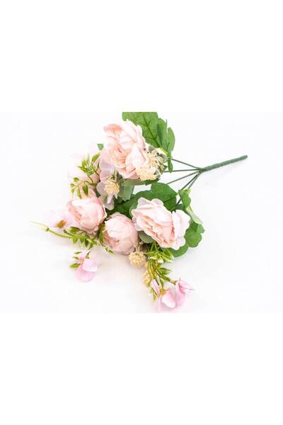 OEM Flori Artificial Buchet Bujori Cu Flori Roz Deschis 2/Set