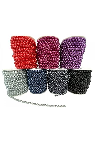 OEM Half Pearl Bead String 8 Mm Dark Grey