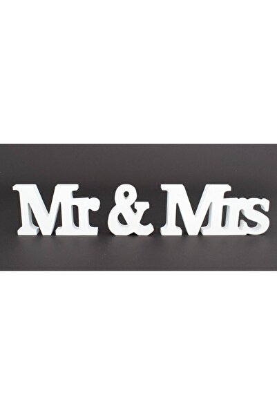 OEM Wooden Ornament Written MR&MRS