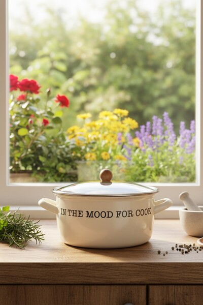 Suo Home Mood Enamel Frying Pan (22 cm)