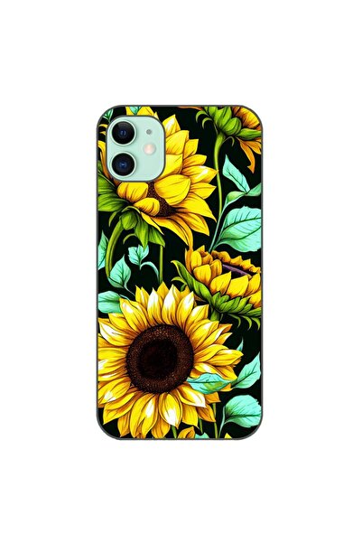 OEM Husa compatibila cu Apple iPhone 11 Silicon Gel Tpu Model Floarea Soarelu...
