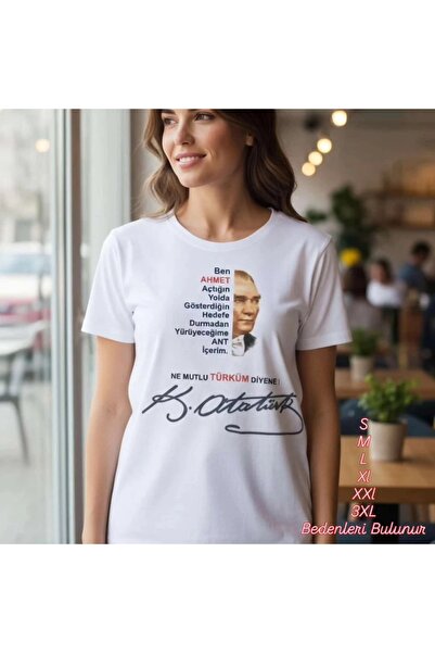 ÖZEL GÜNLERE ÖZEL %100 BEYAZ , PAMUKLU T-SHİRT Beden olarak:S M/L/XL/XXL BULUNUR. İSMİNİZİ BELİRTMENİZ YETERLİ