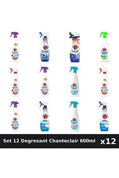 Chanteclair Set 12 Degresant Universal 600ml - Anti-Miros, Extra Puternic, Ex...