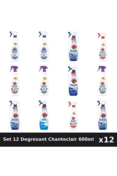 Chanteclair Set 12 Degresant Universal 600ml - Bicarbonat, Extra Parfumat, Ex...
