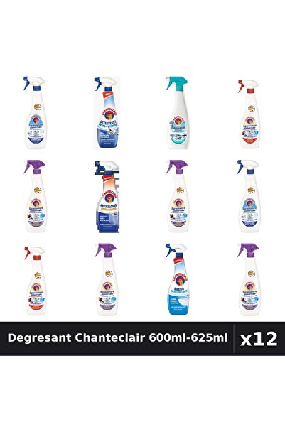 Chanteclair Set 12 Degresant Universal 600ml-625ml - 8 Arome Asortate, Bicarb...