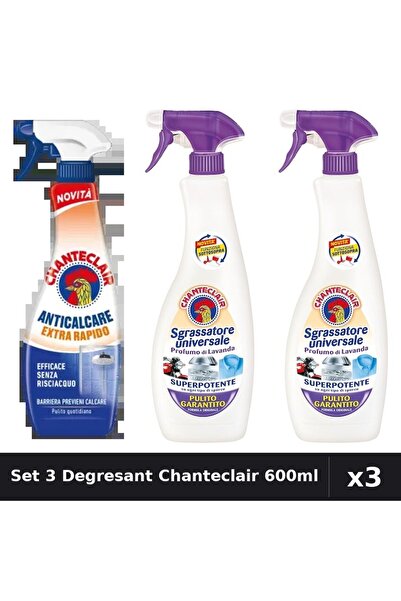 Chanteclair Set 3 Degresant Universal 600ml - Extra Rapid, Lavanda, Mosc Alb