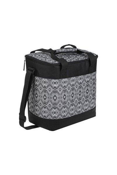 OEM Geanta Izoterma Neagra cu Model Alb 28x18x30cm - 15L, Ideal pentru Utiliz...