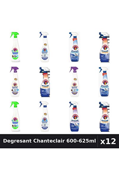 Chanteclair Set 12 Degresant Universal 600-625ml - Bicarbonat, Lămâie, Mosc Alb