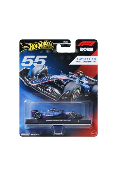 mattel Hot Wheels Premium F1 Atlassian Williams Αγωνιστικό Όχημα (JKD85)