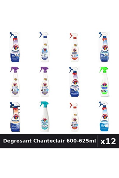 Chanteclair Set 12 Degresant Universal 600-625ml - 10 Arome, Anticalcar, Deta...