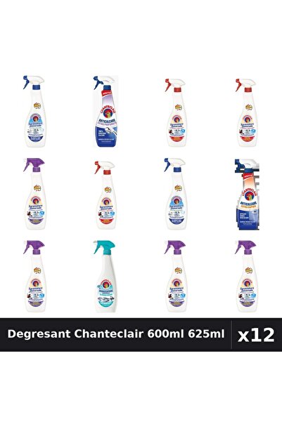 Chanteclair Set 12 Degresant Universal 600ml-625ml - 7 Arome, Anticalcar, Bic...