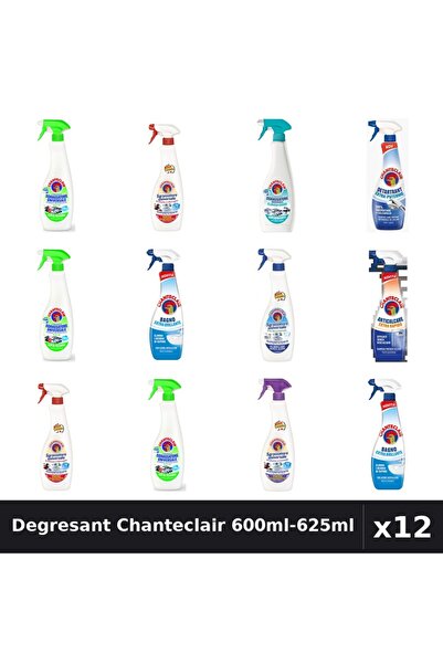 Chanteclair Set 12 Degresant Universal 600ml-625ml - Lamaie, Marsilia, Lavand...