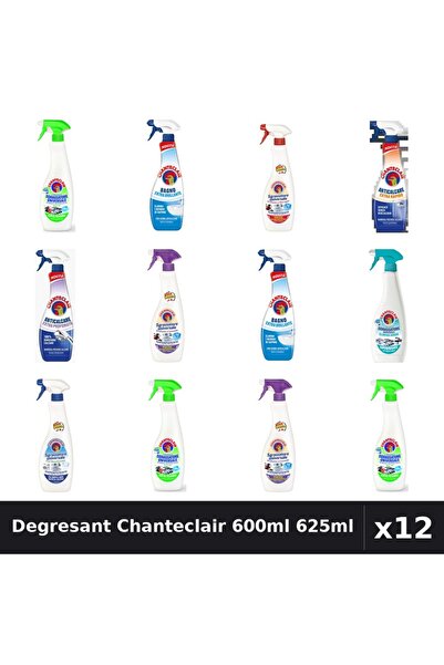Chanteclair Set 12 Degresant Universal 600ml 625ml - 9 Arome Asortate Curatenie