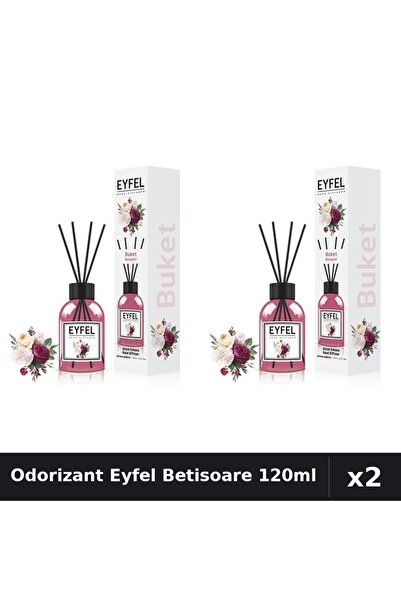 Eyfel Set 2 Odorizant Camera Betisoare Bouquet 120ml - Parfum Intens Casa
