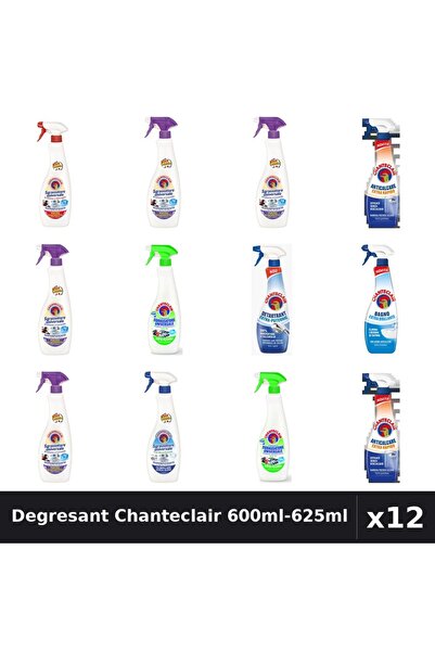 Chanteclair Set 12 Degresant Universal 600ml-625ml - 8 Arome Asortate Curaten...