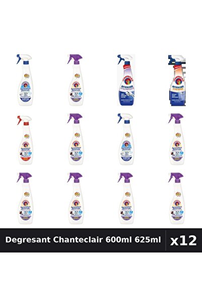Chanteclair Set 12 Degresant Universal 600ml-625ml - 6 Arome Asortate, Bicarb...