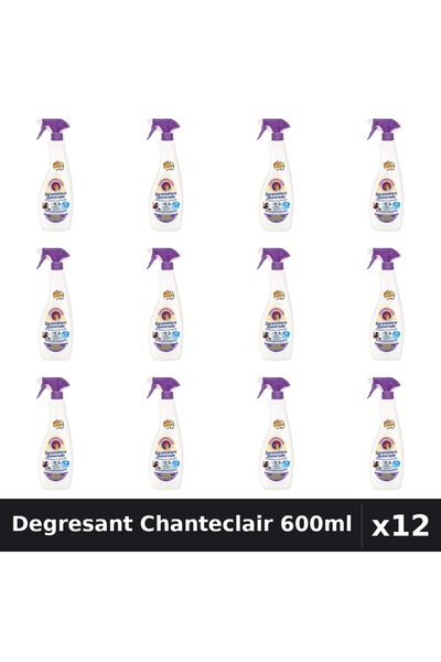 Chanteclair Set 12 Degresant Universal 600ml - Mosc Alb - Curatenie Eficienta