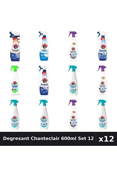 Chanteclair Set 12 Degresant Universal 600ml - Lavanda, Lămâie, Mosc Alb
