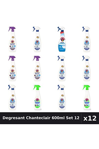 Chanteclair Set 12 Degresant Universal 600ml - Bicarbonat, Lavanda, Lămâie, M...