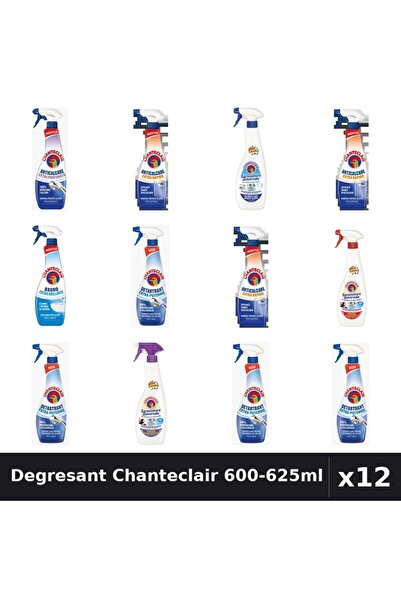Chanteclair Set 12 Degresant Universal 600-625ml - 7 Arome Asortate, Anticalc...