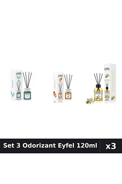 Eyfel Set 3 Odorizante Camera Betisoare, Angel, Mana Maicii Domnului, Piersic...