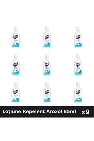 Aroxol Set 9 Loțiune Repelent Insecte 85ml - Protecție Anti-Țânțari și Gărgărițe