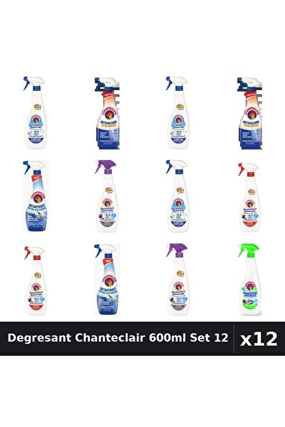 Chanteclair Set 12 Degresant Universal 600-625ml - 6 Arome, Bicarbonat, Lavan...