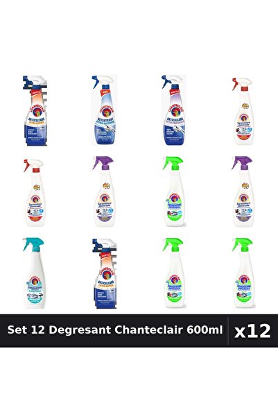 Chanteclair Set 12 Degresant Universal 600ml - Anti-Miros, Extra Parfumat, Ex...